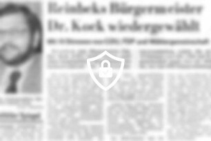 Reinbeks Bürgermeister Dr. Kock wiedergewählt