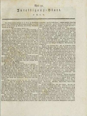 42, 1820: Heft