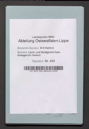 Erblasser: Koester, Bernhard Heinrich, geb. Kellermeier; Erblasser: Koester, Louise Marie Wilhelmine, geb. Hechelnkämper: