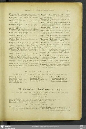 XI. Chemnitzer Bezirksverein.