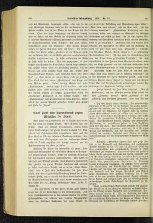 Graf Paul von Hoensbroech gegen Minister Dr. Studt