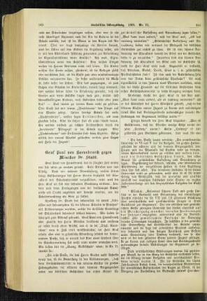 Graf Paul von Hoensbroech gegen Minister Dr. Studt