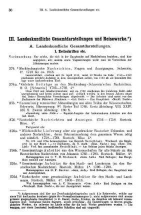 III. Landeskundliche Gesamtdarstellungen und Reisewerke.