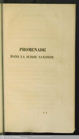 Promenade Dans La Suisse Saxonne