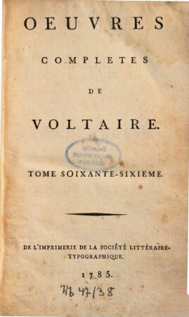 Oeuvres complètes, 66
