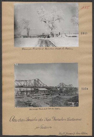 Gesprengte Dniesterbrücke bei Halicz