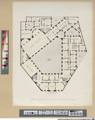 Nachlass von Anton Hallmann (1812 - 1845) - BSB Ana 355, A.III.b. Stadtpalais - BSB Ana 355.A.III.b