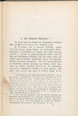 2. Die Gottorfer Bibliothek.