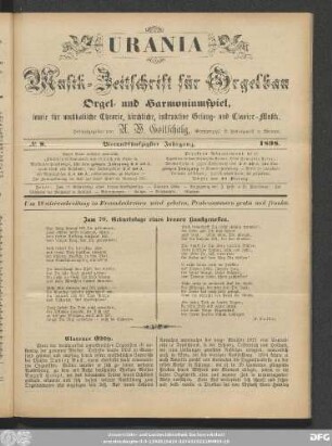 No. 8. Vierundfünfzigster Jahrgang. 1898.