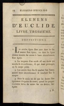 78-124, Livre Troisie'me.