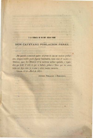 Historia de la medicina militar española : Primera parte