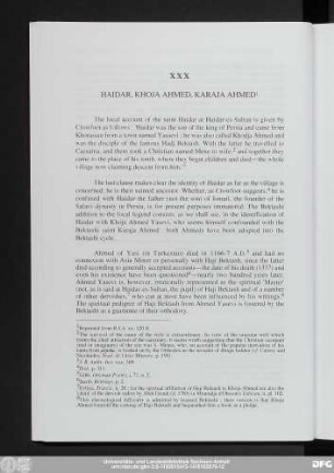 XXX Haidar, Khoja Ahmed, Karaja Ahmed