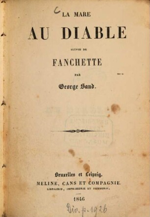 La Mare au diable