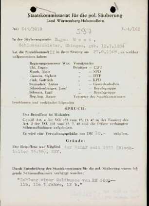 Most, Eugen