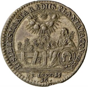 Medaille von Peter Paul Werner auf das 200-jährige Jubiläum der Augsburger Konfession in Isny, 1730