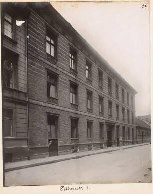 Haus Feilner, Berlin-Kreuzberg: Ansicht (aus: Julius Kohte, Alt-Berlin, Bauwerke in Berlin und Charlottenburg, aufgenommen 1907-1914)