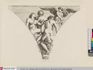 [Amor und Psyche; Cupidon montre aux Grâces Psyché dont il est épris]