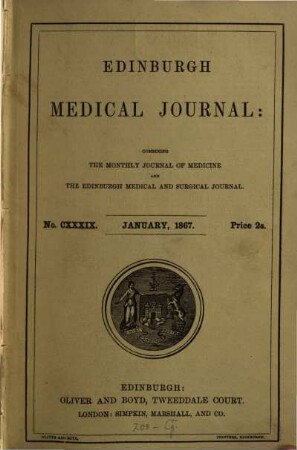Edinburgh medical journal. 12,2. 1867
