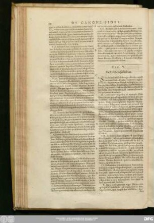 Cap. V. De Ecclesiae infallibilitate.