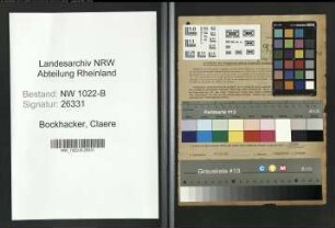 Entnazifizierung Claere Bockhacker , geb. 15.10.1906 (Geschäftsinhaberin)