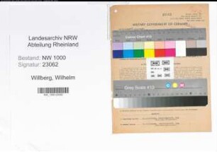 Entnazifizierung Wilhelm Willberg, geb. 20.12.1914 (Kaufm.Angest.)