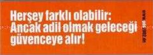 Propagandaschrift der PDS Berlin für die türkische Bevölkerung