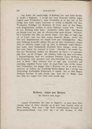 Holberg: Jeppe paa Bjerget. Hr. Phister som Jeppe