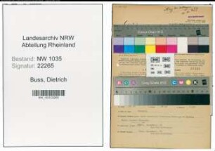 Entnazifizierung Dietrich Buss , geb. 09.07.1921 (Bergbaubeflissener)