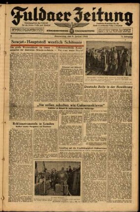 Ausgabe vom Donnerstag, den 06. Januar 1944.
