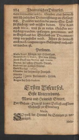 Ersten Discurses. Erste - Neundte Unterredung.