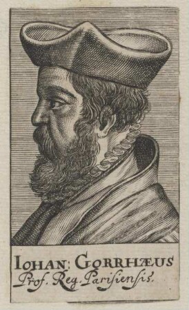 Bildnis des Iohan Gorrhaeus