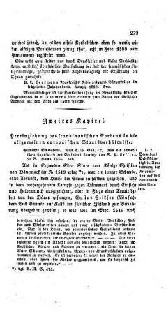 Zweites Kapitel. Hereinziehung des scandinavischen Nordens in die allgemeinen europaeischen Staatsverhaeltnisse