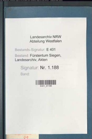 Abschrift einer Bestätigung der Privilegien der Stadt Siegen durch Graf Johann VII. zu Nassau-Siegen vom 30.05.1607