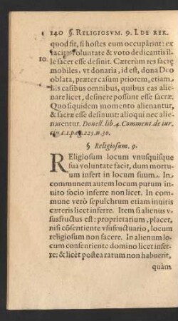 § Religiosum. 9.