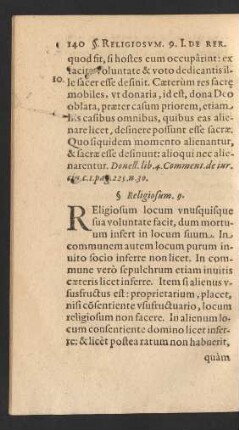 § Religiosum. 9.