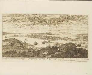 Kupferstich: Urbs et Portus. Carlscrona.