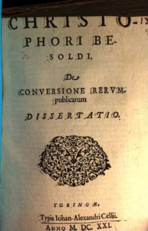 De conversione rerumpublicarum dissertatio