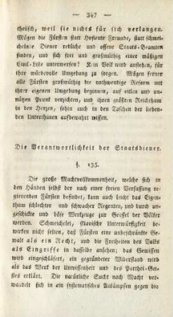 Die Verantwortlichkeit der Staatsdiener