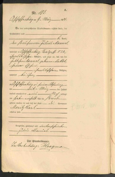 Standesamtsbuch der Stadt Aschaffenburg: Geburten 365/1900 - 184/1901