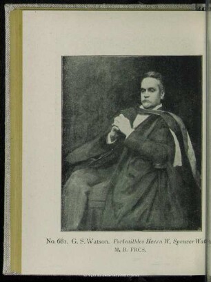 No. 681. Portrait des Herrn W. Spencer Watson