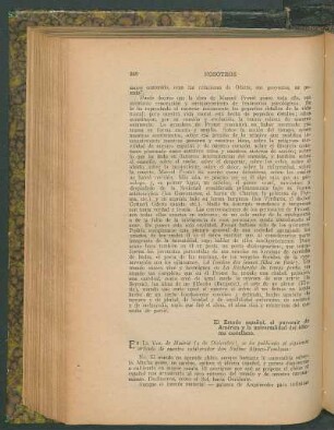 El Estado español, el porvenir de América y la universalidad del idioma castellano