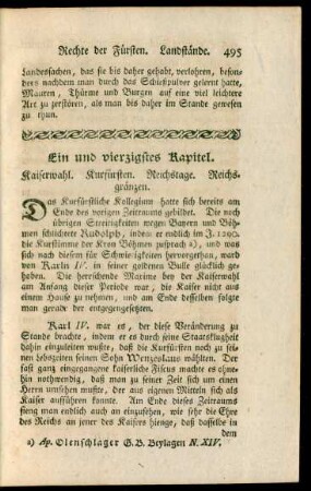 Ein und vierzigstes Kapitel - Sieben und vierzigstes Kapitel.