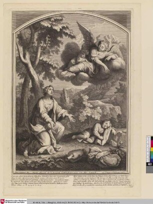 Agar chassé de la maison d'Abraham avec son fils Ismaël. [Hagar auf dem Haus des Abrahams gejagt mit ihrem Sohn Ismael]