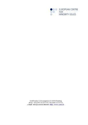 Institutions of Georgia for governance on national minorities : an overview
