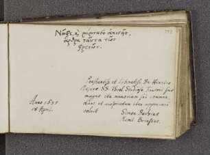 Eintrag von Simon Dach