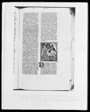Heisterbacher Bibel — Daniel wirft dem Drachen zu Babel die todbringenden 'Küchlein' ins Maul, Folio 360recto
