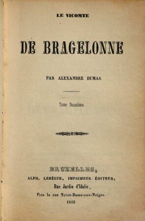 Le vicomte de Bragelonne, 2