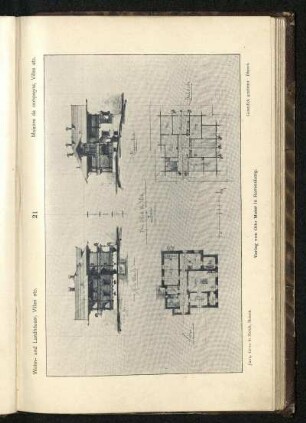 Tafel 21: Wohnhaus des Herrn Oberst Ulr. Wille in Bern