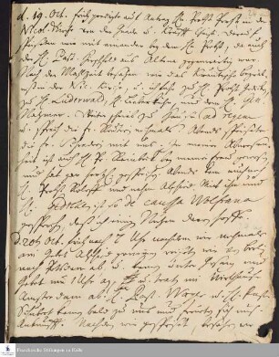 Tagebuch von Gotthilf August Francke.