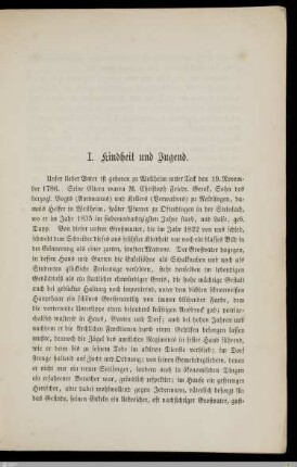 Kindheit und Jugend